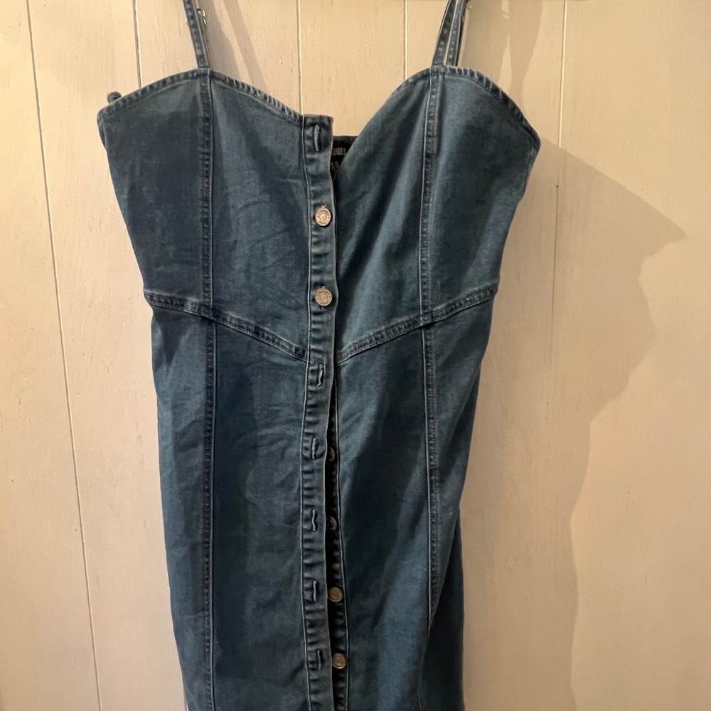 Misguided Mini Denim Dress